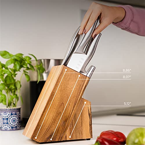 Acacia Wood Kitchen Knife Block