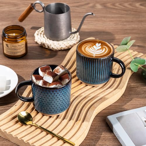 6 OZ Stackable Coffee Mugs Set of 4 (4 Count)