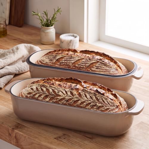 Enameled Cast Iron Loaf Pan with Lid