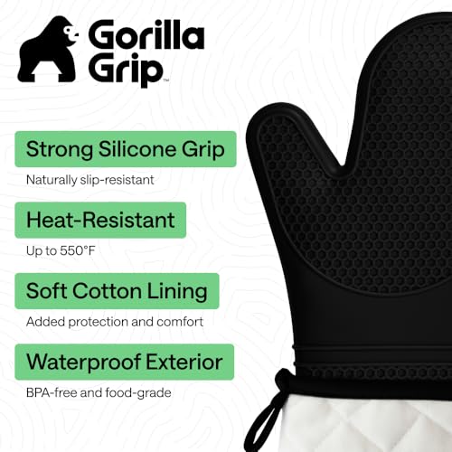 Silicone Oven Mitts (2 Count)