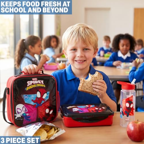 Marvel Spidey and His Amazing Friends Boys Lunch Box 3Pc Set (3 Count)
