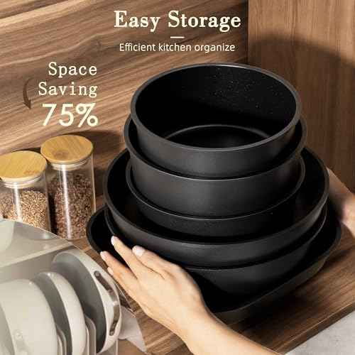23 Pcs Pots and Pans Set Non Stick