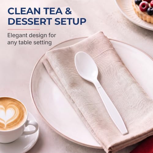 Extra Heavy Duty Plastic Teaspoons (400 Count)