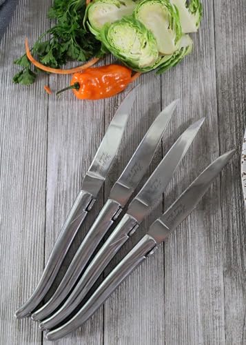 Laguiole Connoisseur Set of 4 Stainless Steel Steak Knives (4 Count)
