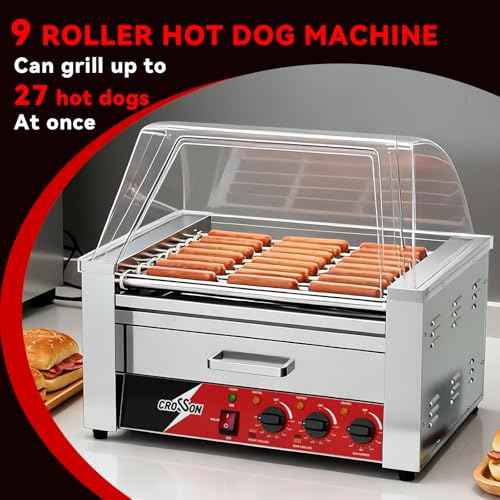 Hot Dog Roller 9 Rollers 24 Hot Dogs