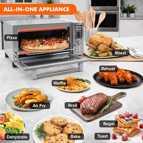 Bravo Air Fryer Toaster Countertop Convection Oven Combo