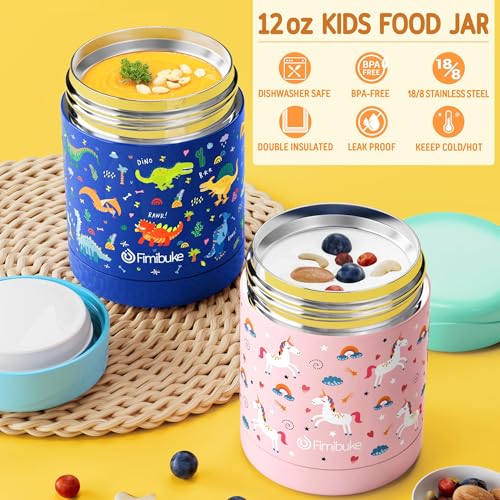 Kids Bento Snack Lunch Box with Thermo Insulated Toddler Lunch Bag