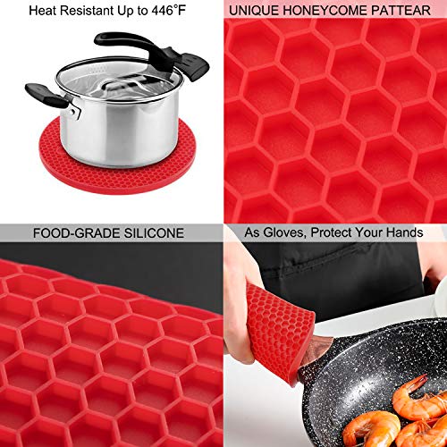 Silicone Trivets for Hot Pots and Pans (4 Count)