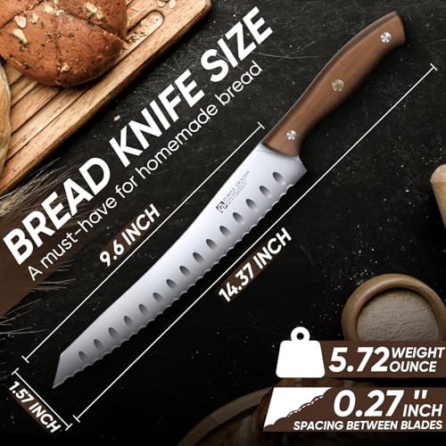 Bread Knife Serrated Knives for Homemade Bread Sourdough