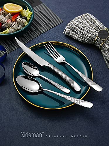 16 Piece Modern Hammered 18 (4 Count)