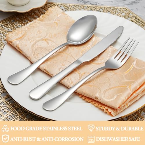 60 Piece Silverware Set Service for 12 (60 Count)