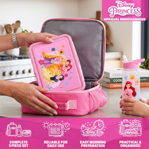 Disney Princess Girls Lunch Box 3Pc Set (3 Count)