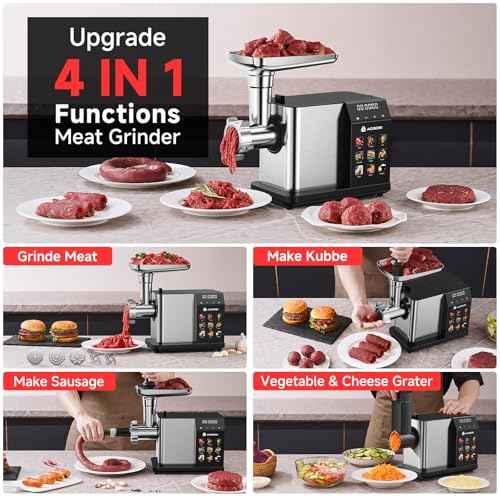 Multifunctional Digital Meat Grinder Electric 3000W Max