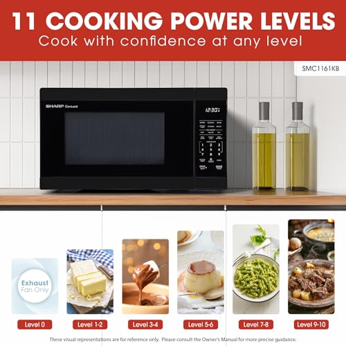 SMC1161KB 1.1 cu. ft. 1000W Black Countertop Microwave Oven