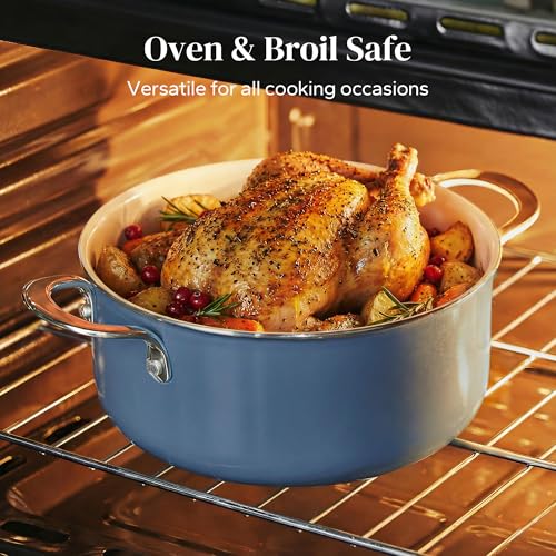 Ceramic Stock Pots Set 5QT