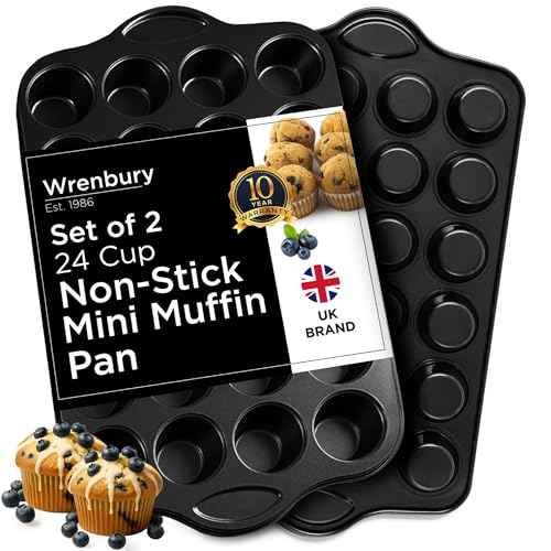 Mini Muffin Pan 24 Cup Set of 2 (2 Count)