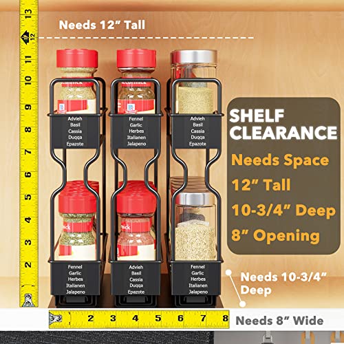 Pull Out Spice Rack Organizer