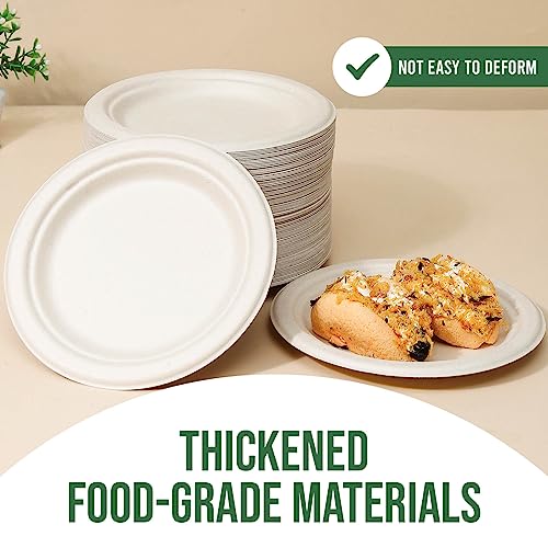 Brown Disposable Paper Plate 7 inch (100 Count)