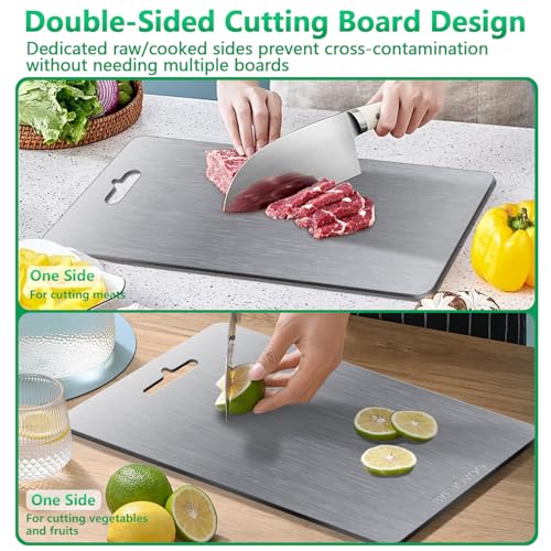 Titanium Cutting Board for Kitchen Set of 3