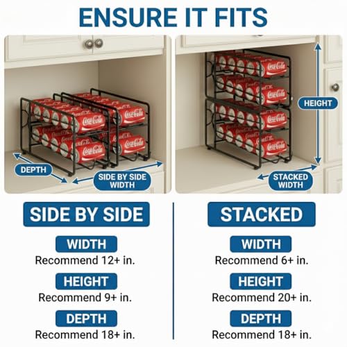 Soda Can Organizer Storage Rack