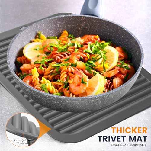 Silicone Trivet Mats 4 Heat Resistant Pot Holders Multipurpose Non