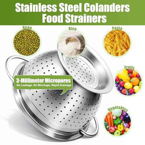 Stainless Steel Colander Set of 3 (3 Count)