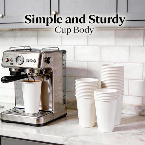 Disposable Paper Coffee Cups 16 oz 100 Count