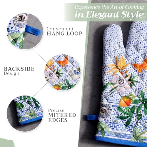 100% Cotton Oven Mitt & Pot Holder Set (2 Count)