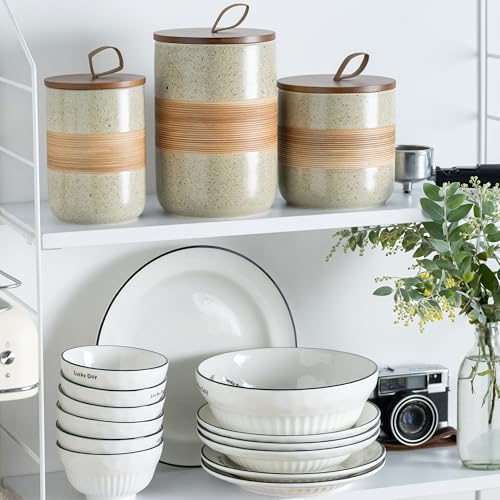 Ceramic Coffee Container with Lid