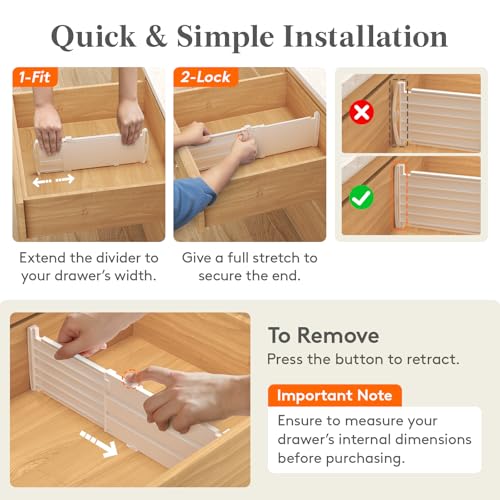 5" Tall Drawer Dividers (9 Count)