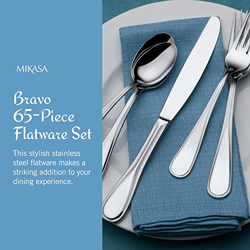 Bravo 65 Piece Flatware Set (12 Count)