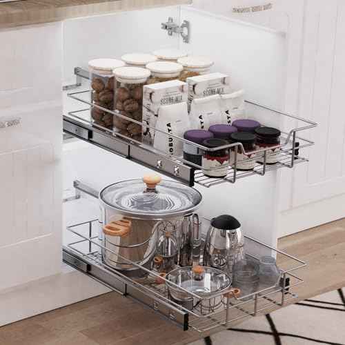 Pull Out Cabinet Organizer 20" W X 17" D