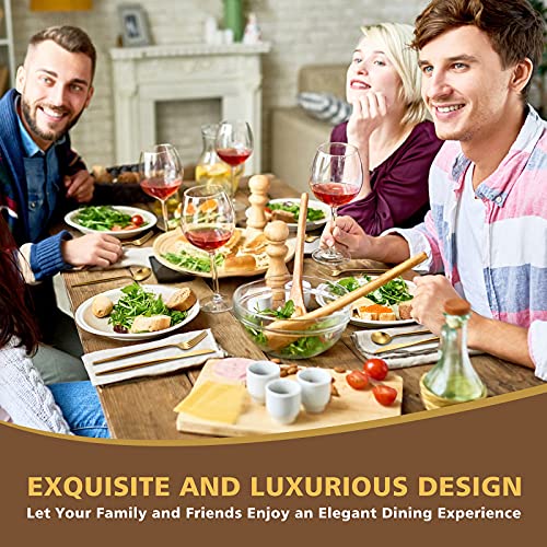Matte Gold Silverware Set (4 Count)