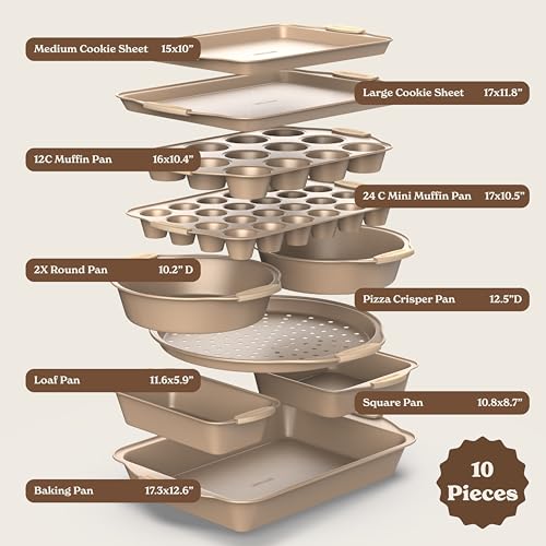 Nonstick Stackable Bakeware Set