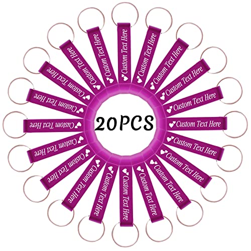 20PCS Personalized Bottle Opener Keychain Bulk Custom Beer Bottle Opener with Logo Text Engraved Wedding Bottle Opener Favors Customized Gifts for Guests Baby Shower Birthday Party