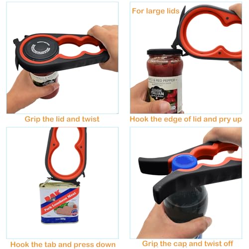 Jar Opener & Bottle Opener for Weak Hands
