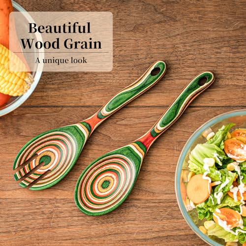Pakkawood Wooden Salad Server Set