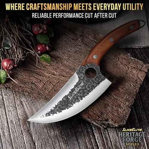 2PCS Hand Forged Butcher Knife Set (2 Count)