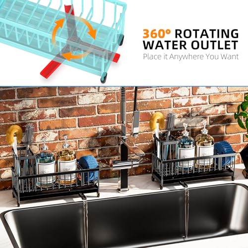 Extra Large Sponge Holder for Kitchen Sink Organizer Caddy
