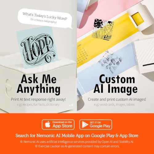 Nemonic AI Sticky Note Label Printer