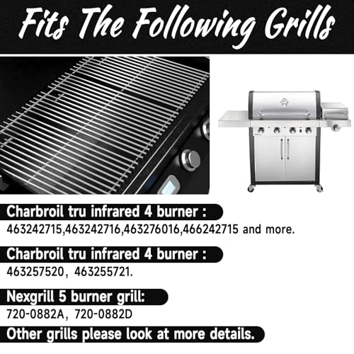 17" x 28.5'' Stainless Steel Grill Grates for Charbroil (3 Count)