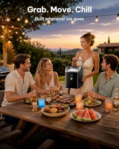Nugget Ice Maker with Carry Handle