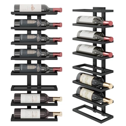 8 Tier Wall Mount Wine Rack (8 Count)