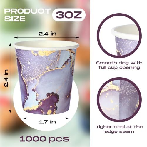 1000 Pcs Disposable Paper Cups Small