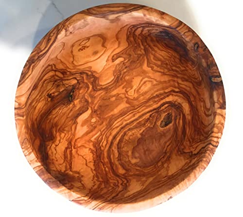 12" Artisan Olive Wood Serving Bowl