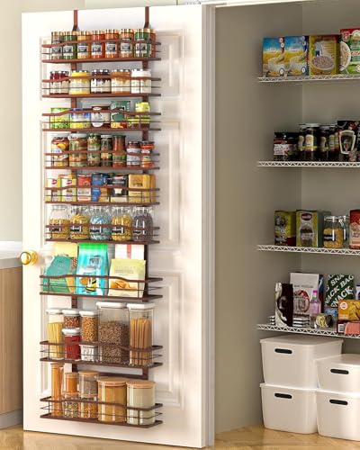 Bronze 9 Tier Over The Door Pantry Organizer
