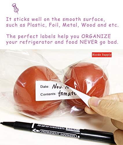 1 x 3'' Self Adhesive Removable Freezer Food Storage Labels (300 Count)