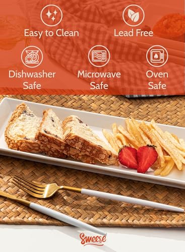 Porcelain Serving Platters 11.7 Inch (4 Count)