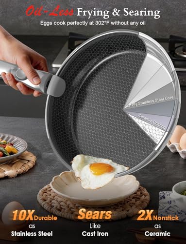 Ceramic Pots and Pans Set Non Stick