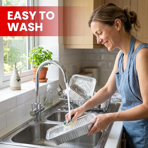 Disposable Aluminum Pans with Lids (15 Count)